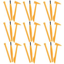 30kpl dinosaurusten kaivusarja vasaralla ja harjalla Tukevat paleontologityökalut -sarja opettavaiseen kaivausleikkiin nuorille arkeologeille Kelta...