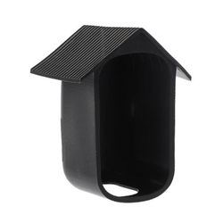 Vandtæt silikone taske til 2c sikkerhedskamera beskyttelsesdæksel udendørs kamera tilbehør (sort)