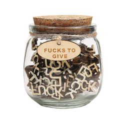 Jar Of Fucks Gift Jar - Bad Mood Vent, Funny Fødselsdag Holiday Gave, 100% Ny B