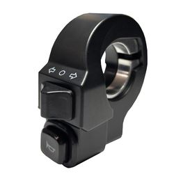 Sähköpyörä 2 in 1 sarvi suuntavilkkukytkinpainike Sähköpolkupyörän osien lisävarusteet Moottoripyörä E-pyörä E musta