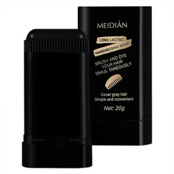 Kasvipohjainen hiusväripuikko, pikapeitto harmaille hiuksille, nopea korjaustilapäinen hiusväri miehille ja naisille Luonnon musta