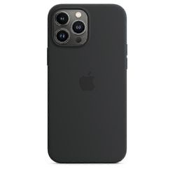 Silikonikotelo Iphone 13 Pro Maxille Keskiyö MagSafen kanssa
