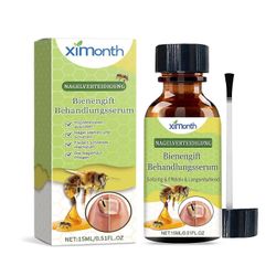 Unbrand Nail Defense Bee-Venom Treatments Serum Tehokas kynsien kasvua korjaava seerumi ohuille kynsille kynsien kasvun tueksi Vihreä 1pcs