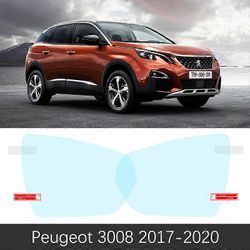 varten Peugeot 3008 mk1 mk2 2008- 2020 3008GT 2019 taustapeili elokuva HD huurtumista estävä sateenpitävä automaattinen peilitarra auton lisävarust...