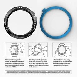 Garmin Fenix 5X kello kehys rengas liima kansi naarmuuntumista estävä kotelo metalli Musta+Valkoinen