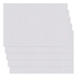 5 arkkia 0,5 mm fursuit silmäverkko, vedenpitävät tulostettavat silmäverkot karvaiseen cosplayhin, rekvisiittaan, fursuiteihin Valkoinen