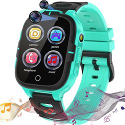 Suren Kids Smart Watch Drenge Piger- Kids Smartwatch med med 15 spil, Sos Call, Musikafspiller, Video Camera GRØN