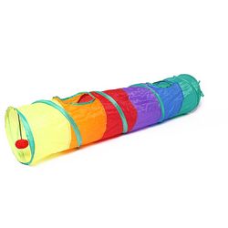 Agility träningstunnel för hundar 115*25cm (regnbågsfärger)
