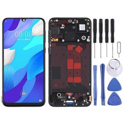 YHTEENSOPIVA OLED LCD-näyttö Huawei Nova 5 Pro Digitizerille Täysi kokoonpano kehyksellä Musta