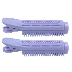 2pcs Hair Curler Clips Klemmer Rødder Perm Stænger Styling Rollers Fluffy Diy Hair Tools Hair Root Volume Clip Hår klip til kvinder Lilla