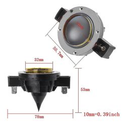 Tweeter Aft membran Ev32 Lyd For Elektro Stemme Høyttaler Erstatning Horn Driver Dh3 Dh2010a D-dh3 Fm1202 Fm1502 S15 Sh-1502 Sh-1512