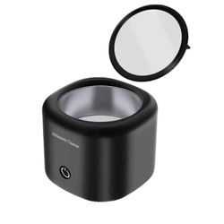 Ultraäänipuhdistin hammasproteeseille, Invisalign, olkaimet, linjaimet, valkaisualustat, 43khz 180ml kannettava ultraäänikorujen puhdistusaine