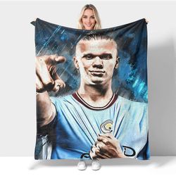 Erling Haalandin peitto 50" x40",heittää peitot flanelli nukkua kodikkaat kevyet erittäin pehmeät mikropeitot sof-KDE36919 76x102cm 40x30in