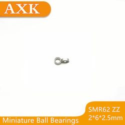 Ankomstkampagne Smr62zz Abec-3 (10stk) 2x6x2.5 mm rustfrit stål miniature Smr62 Zz kuglelejer Smr62-zz