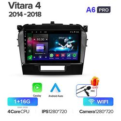 Bicaco Peerce Android 11 Ai stemmestyring Bilradio videoafspiller til Suzuki Vitara 4 2014 - 2018 Navigation GPS 2din Autoradio Carplay A6Pro 1-16G