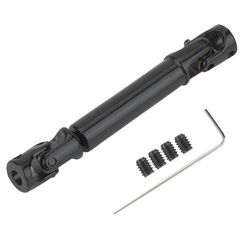 RC-telaketjuauton metallivaihteiston vetoakseli sopii WPL 1/16 mini sotilaskuorma-autoon (musta) kuten kuvassa näkyy