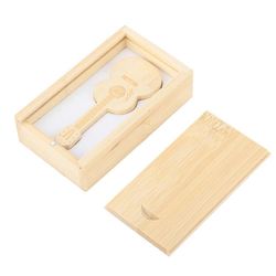 Puinen kitaran muotoinen flash-asemat Tallennus USB 2.0 U levy muistitikku PC: lle (64G)