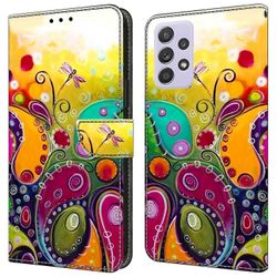 Samsung Galaxy A52 4G / 5G / A52s 5G -kotelokuvion tulostukselle Flip Folio nahkainen puhelimen kansi