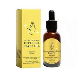 Frankincense-hartsiöljy risiini- ja jojobaöljyillä kasvoille, ryppyjen poisto kasvojen kosteusvoide kylmäpuristettu seerumi, luonnollinen ihonhoito...