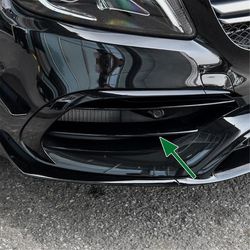 1par Front Bumper Tåge Lampe Grill Tåge Lampedæksel til A-klasse W176 A180 A200 A250 A45 2016-2018 Sort