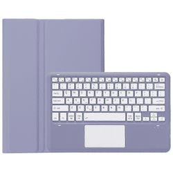 AM24-A Lenovo Tab P12 erittäin ohut nahkainen tabletin kansi + Bluetooth-näppäimistö kosketuslevyllä Violetti Style ALenovo Tab P12
