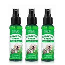 PET Flea &; Tick Spray koirille ja kissoille Raikas tuoksu Natural Pet Care Paikallinen suihke 3pcs
