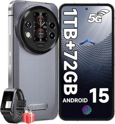 OUKITEL WP200 Pro kestävä puhelin 24GB+1TB kuulokkeilla/älykellolla harmaa