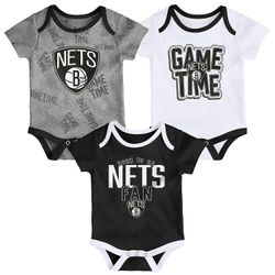 Nba Baby 3 Body Set Brooklyn Nets Multi 3-6M