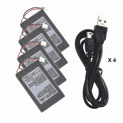 hg-yhteensopiva PS3:n kanssa PlayStation 3 Dualshock 3 -ohjaimen akku + kaapeli CECHZC1E /CECHZC2E 4 x paristoa x 4 USB-kaapeli