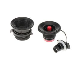 Varotäyttöventtiili verkolla ilmatäytteisille venekanootteille Kajakit, jolla; Musta