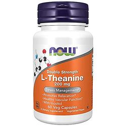 NOW Foods NYT L-Theanine 200 mg 60 Veg kapselit