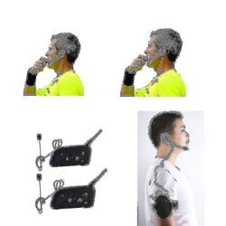 Uusi 2kpl Professional Football Referee Intercom Full Duplex 1200m Referees Headset Wireless Bt Inter