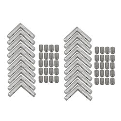 20Pcs l-form interiør hjørne stik fælles beslag for al. profil