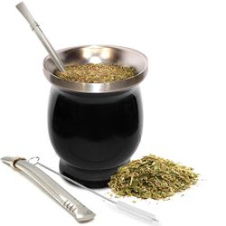 Perinteinen Yerba Mate -kuppi, 8 unssin tilavuus, perinteiseen tyyliin juotava