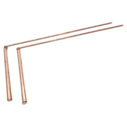 2x puhdas kuparimetallin ilmaisintangot kupari Dowsing ulkona