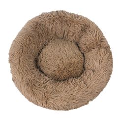 Eveltek Behagelig rund blød katteseng Lys brun 40CM*40CM