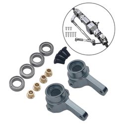 2stk 1/16 Alloy Foraksel Styrekop Med Leje Til Wpl Mn D90 Mn99s Jjrc Model Crawler Buggy Bil Tilbehør