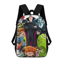 Hotel Transylvania Daypack 17 tuuman koululaukku Reppu Reppu Suuri kapasiteetti olkalaukku Matkalaukut Opiskelijoiden kirjalaukku 16.1 X 11.8 X 4.5...