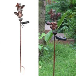 Sademittari, takorautainen ulkona sademittari, sudenkorento perhonen puutarha sademittari kevyellä controlla