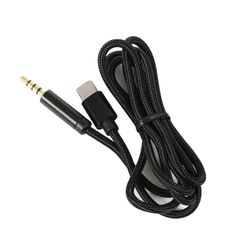 USB C - 3,5 mm 3,5 -kaapeli takaa saumattoman kuulokokemuksen autossa erilaisille älypuhelimille Hyvä melunvaimennus musta