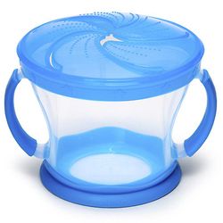 Kissqiqi Snack Attack Snack Cup Silikone Containertoddler Snack Catcher Låg Blå