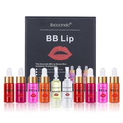 8 väriä BB Lip Serum Kit Cream Semi Permanent Lip Makeup Ampulli Serum