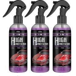 1-3x100ml High Protection Quick Car Ceramic Coating Spray 3 in 1 - HZ 3 Bottles
