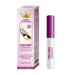 Feg 3ml Pro Eyelash Enhance Serum Eyelash Growth Treatment 100% Natural Organic Eye