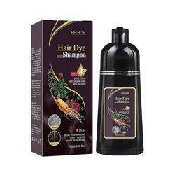 Ssyy Black Hair Dye shampoo harmaille hiuksille 3 in 1 Herbal Nourishing Darkening Older ruskea