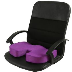 Coosilo Memory Foam sædepude til bilsæder, hjemmekontor og rejsepude lilla