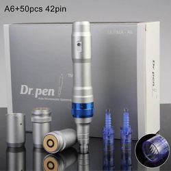unbrand Ultima A6 DR. Pen Micro Needle Set Auto Electric Tattoo -kynät ladattavalla akulla A6-50pcs 42pin