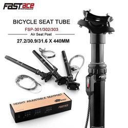 Fastace Mtb Cykel justerbar luftsædepind Dropper 27,2/30.9/31.6mm 440mm intern routing eksternt kabel fjernbetjening 125mm Rejse Fastace 27,2 Bund