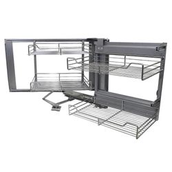 KuKoo Corner Kitchen Kaapin vetolaatikot - oikea käsi Hopea