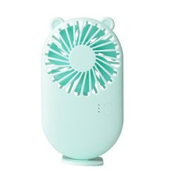 Coosilo Mini fans bærbar skrivebord ventilator køler Køling Luft håndholdt Usb genopladelig grøn